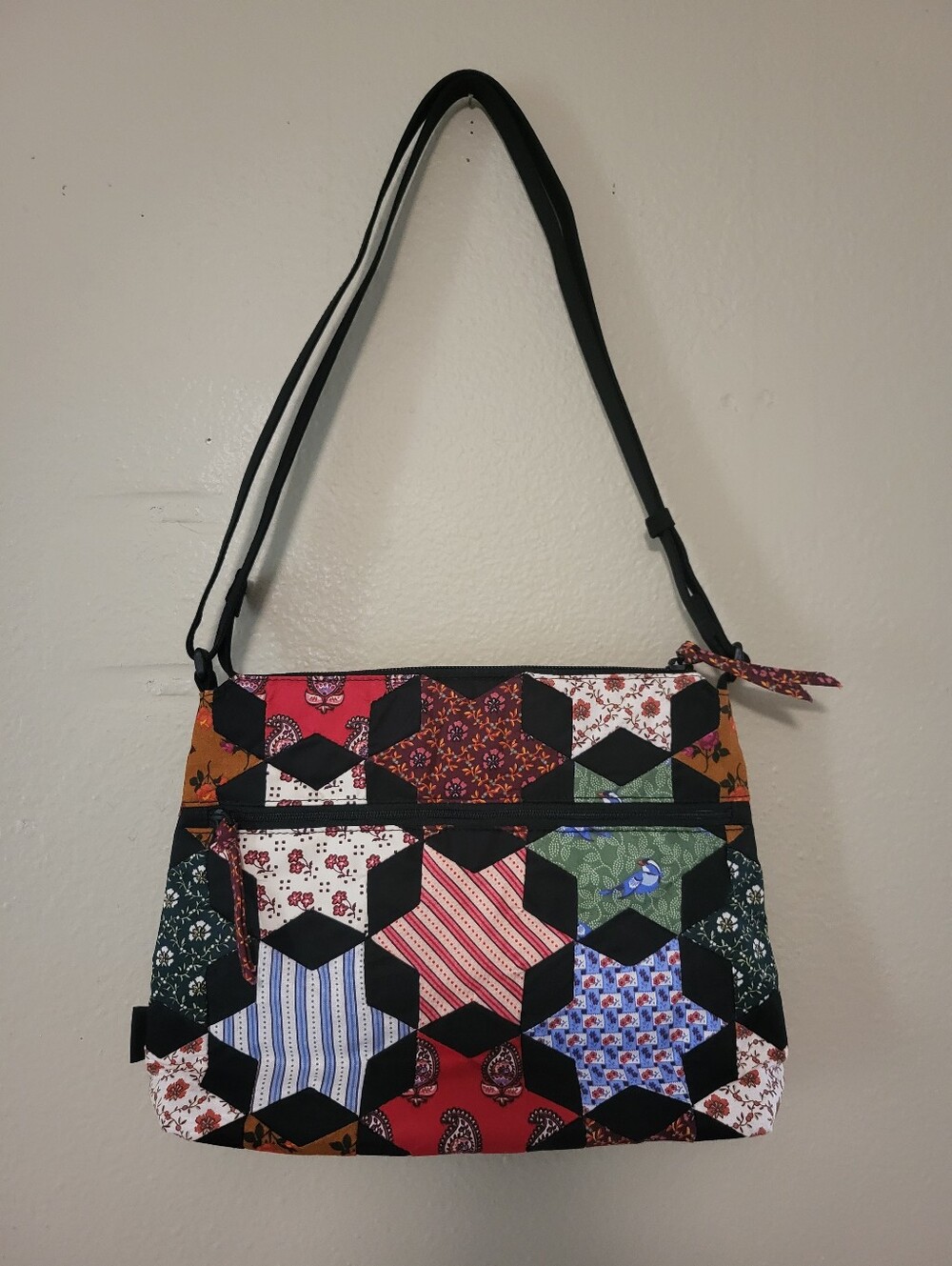 Vera Bradley Original Zip Hipster Star Patchwork